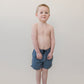 Navy Gingham Swim Shorts