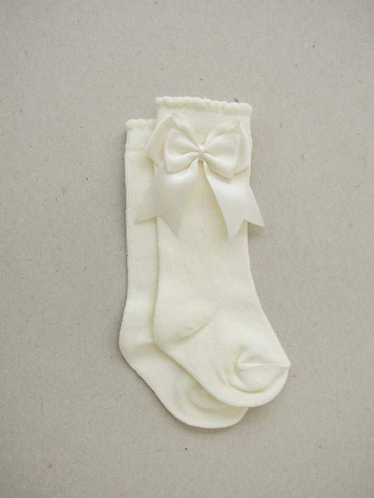 High Rise Bow Socks