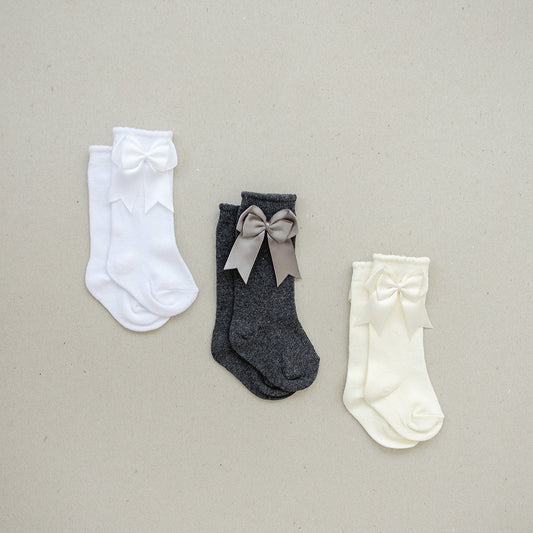 High Rise Bow Socks