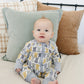 Dusty Blue Bunny Bamboo Zipper