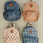 Navy Floral Mini Backpack