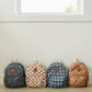 Rust Wavy Checkered Mini Backpack