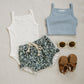White Pointelle Tank Bodysuit