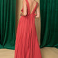 ANGELIC ENTRANCE PLEATED MAXI DRESS