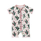 Bamboo Shorty Romper | Cactus Flowers