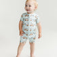 Bamboo Shorty Romper | Retro Beach