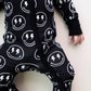 Bamboo Zip Romper | Electric Smiley