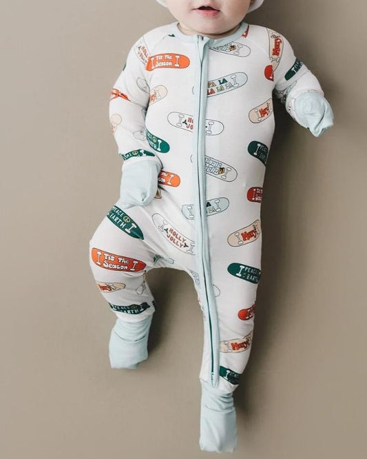 Bamboo Zip Romper | Jolly Skateboard