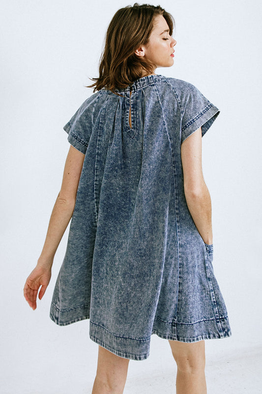 DENIM MINI DRESS