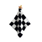 Checkered Plush Lovey | Black