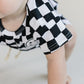 Checkered Shorts Set | Black