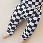 Checkered Smiley Lounge Set | Black