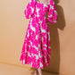 ALL THE DRAMA WOVEN MIDI DRESS