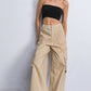 ADORABLE POSH WOVEN CARGO PANTS