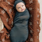 Charcoal Bamboo Stretch Swaddle