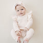 Flutter Sleeve Baby Bodysuit | Vanilla