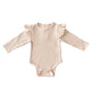 Flutter Sleeve Baby Bodysuit | Vanilla