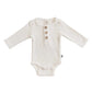 Organic 3 Button Bodysuit | Milk