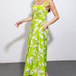 A PASSIONATE HEART WOVEN MIDI DRESS
