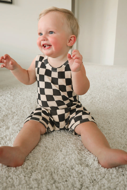 Bamboo Waffle Romper