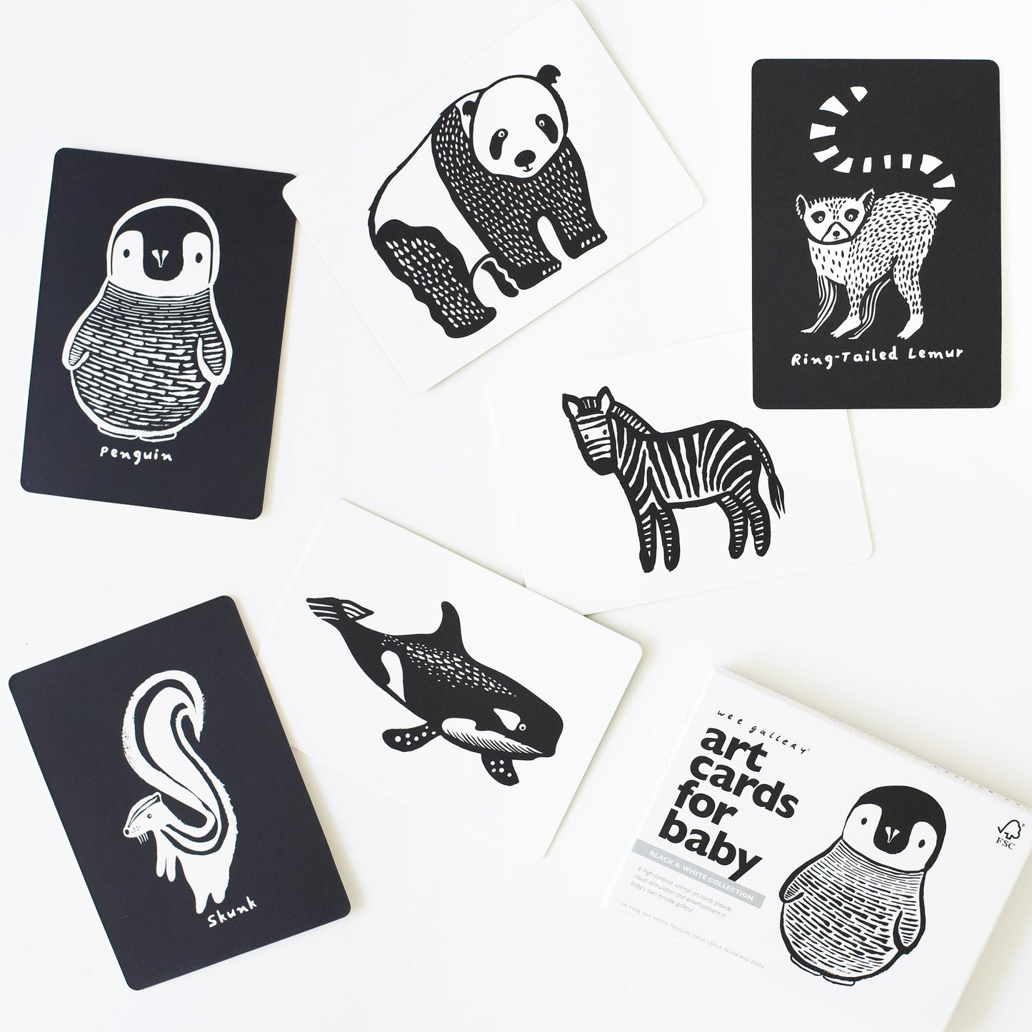 Art Cards for Baby - Black and White Collection