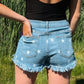 American Girl Fringe Short