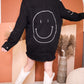 Smiley Embroidered Top