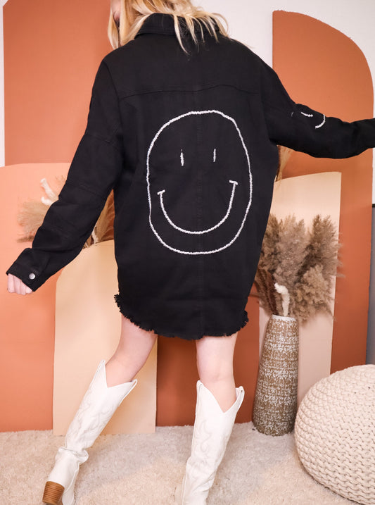 Smiley Embroidered Top