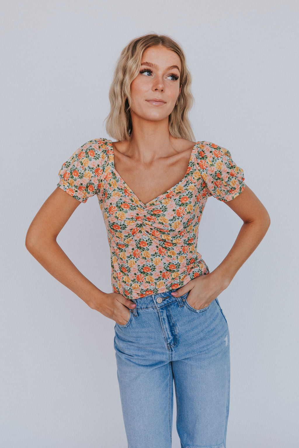 Fitted Floral Top