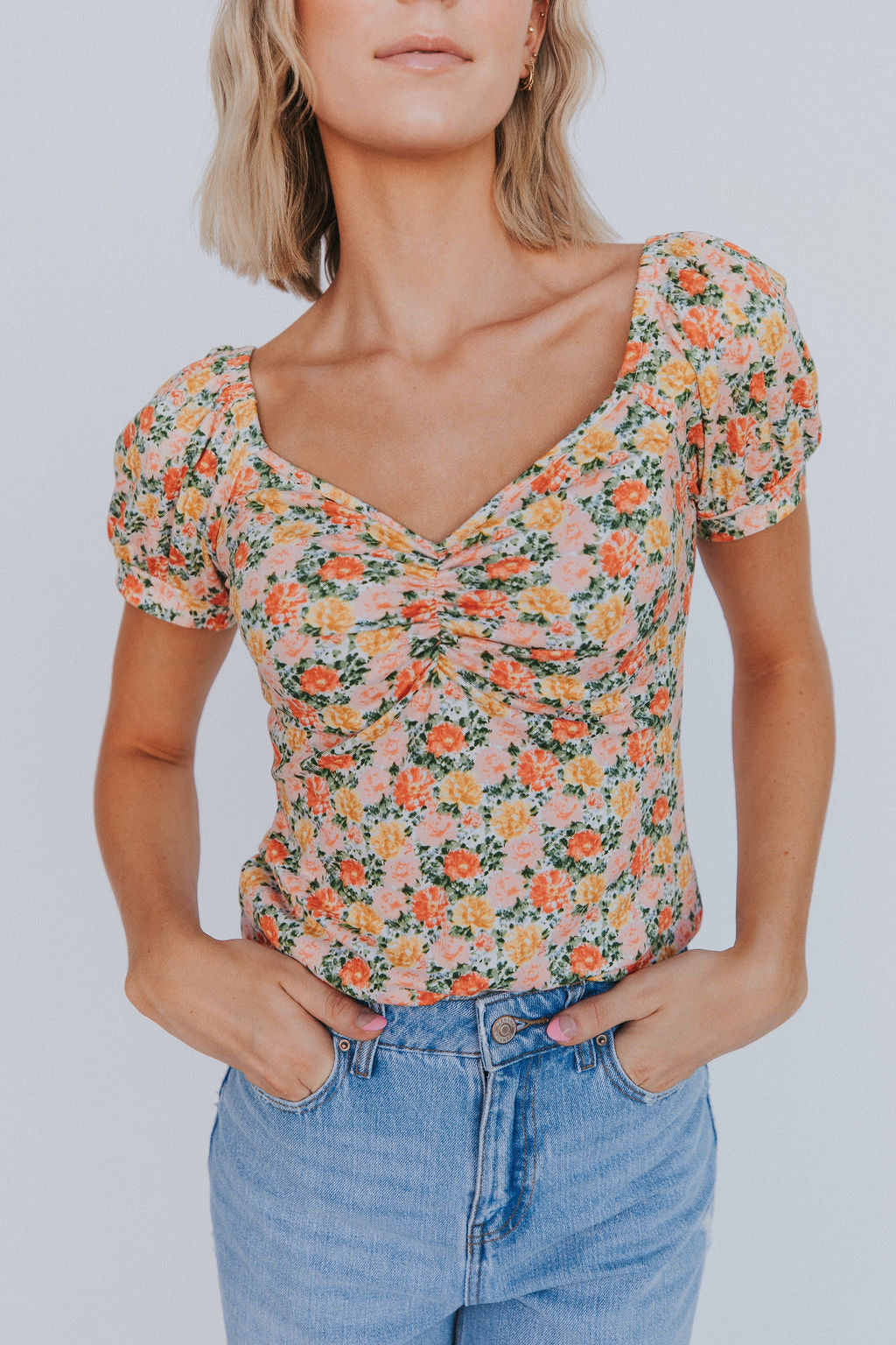 Fitted Floral Top