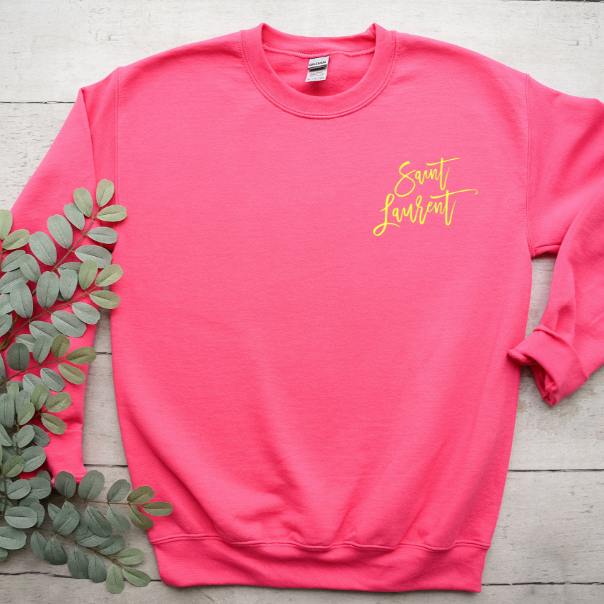 SL Left Chest Designer Inspired Crewneck