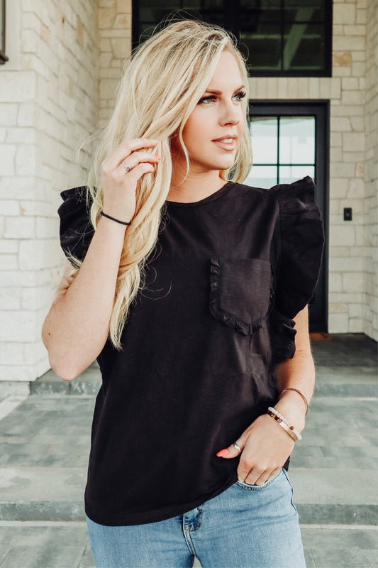 Taylor Ruffled Tee