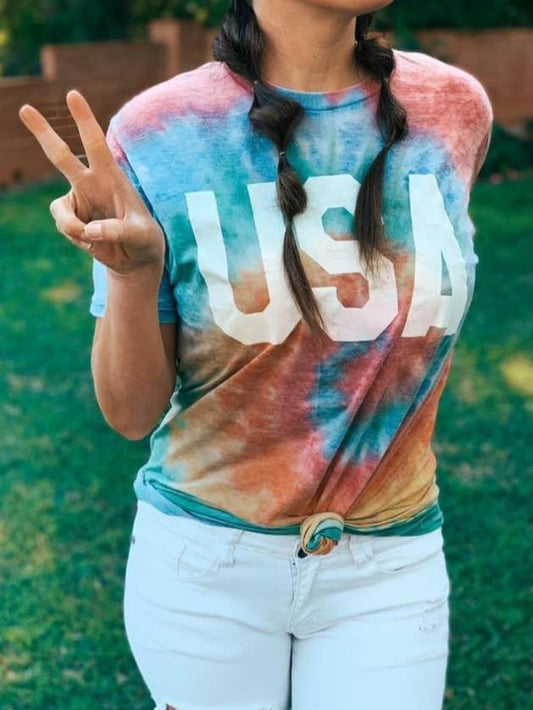 Tie Dye USA Tee