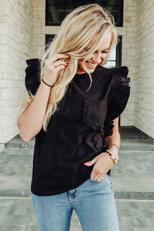 Taylor Ruffled Tee