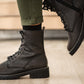 Conquest Snake Print Combat Boot